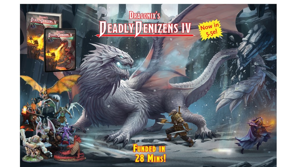 DM_Dragonix's tweet photo. Need more 5.5e monsters? Unleash Dragonix's Deadly Denizens IV (5.5e)! Back it at Kickstarter now!

Over 250 pages featuring 300+ monster statblocks. Every piece of art featured here is the hand-drawn work of human creators!

GRAB A 51-PAGE PREVIEW COPY NOW TO CHECK IT OUT!