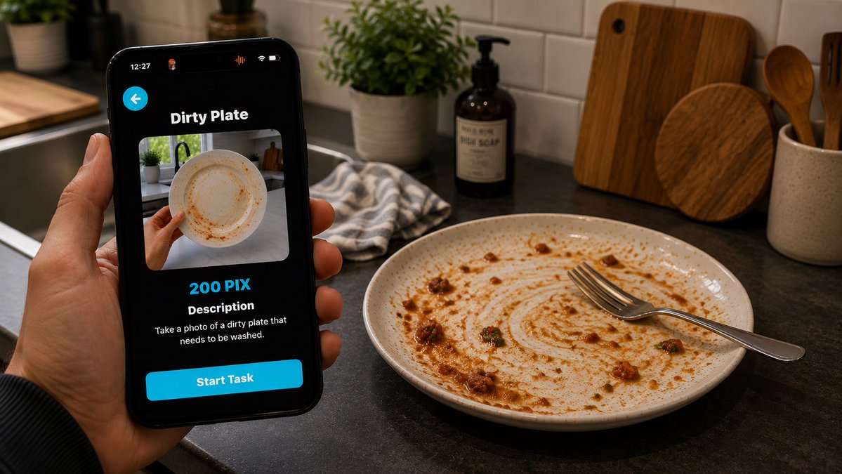 PixanoAI's tweet photo. 🚨 New Dirty Dishes Tasks 🚨

Nobody likes doing dishes. 🍽️😅

Now you can earn PIX rewards while helping train AI to understand real kitchens, used cookware, and everyday messes. 🤖

📸 Dirty plates, bowls, cups, pans &amp; more. https://t.co/jWBaYFxJsF