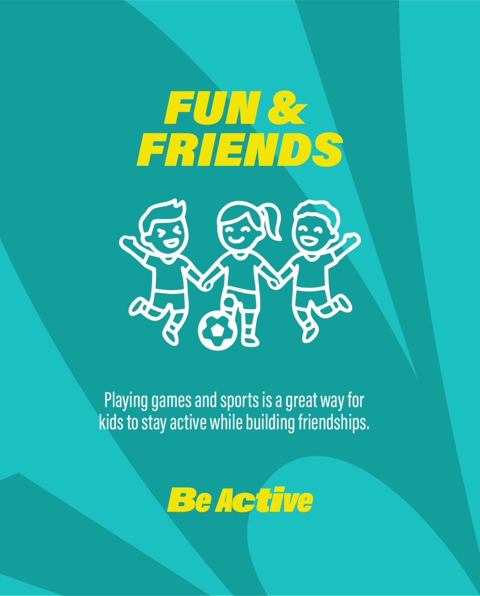 WHO_Europe's tweet photo. 🤝 Physical activity is not only good for health — it also strengthens social connections.

This is especially important for children – active play with friends also increases cognitive health and academic achievement.

https://t.co/1L7CrU9VU2

#BeActive #PhysicalActivity https://t.co/XD05qB67cj