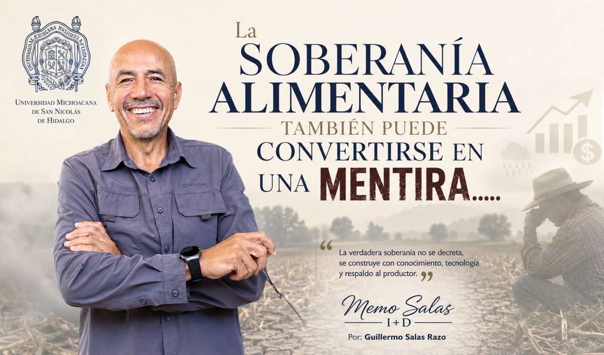 _memo_salas's tweet photo. 🌾 La verdadera soberanía alimentaria no se logra con discursos.
Si producir cuesta cada vez más y la rentabilidad desaparece, ¿de qué soberanía estamos hablando?
💬 ¿Estamos fortaleciendo al productor o solo repitiendo un concepto políticamente atractivo?
https://t.co/TiaAb4Rd8f https://t.co/wVG0fGz6bV