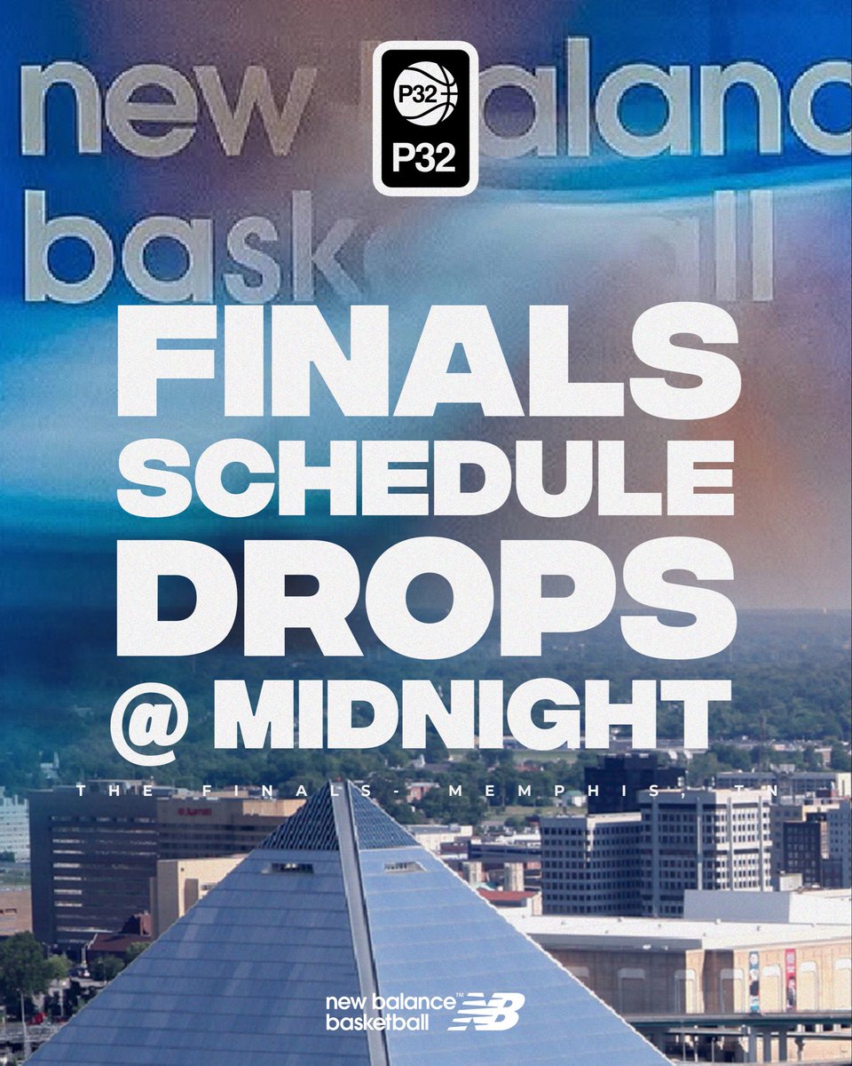 p32league's tweet photo. The official P32 Finals schedule drops TONIGHT at MIDNIGHT. 🏀🔥

#P32Finals #P32League https://t.co/c1huxkO6SY