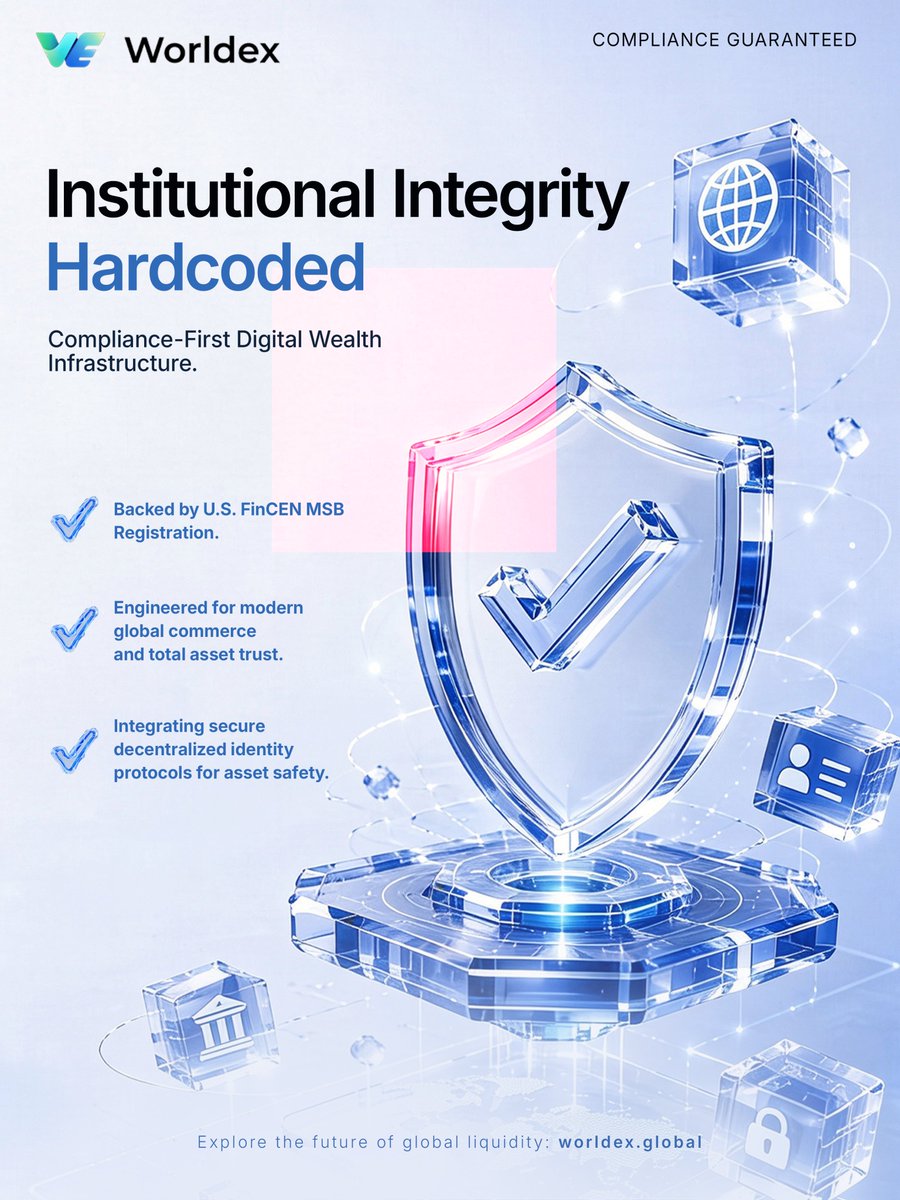 WorldexPay's tweet photo. 🛡️ 𝗖𝗼𝗺𝗽𝗹𝗶𝗮𝗻𝗰𝗲 𝗶𝘀 𝘁𝗵𝗲 𝗰𝗼𝗿𝗲 𝗳𝗼𝘂𝗻𝗱𝗮𝘁𝗶𝗼𝗻 𝗼𝗳 𝗼𝘂𝗿 𝗲𝗻𝗴𝗶𝗻𝗲𝗲𝗿𝗶𝗻𝗴.

Worldex is officially registered with U.S. FinCEN as a Money Services Business, safeguarding global commercial capital through a framework and DID.

👉 https://t.co/zg9Si2i5gO https://t.co/BNc8AFUY2O