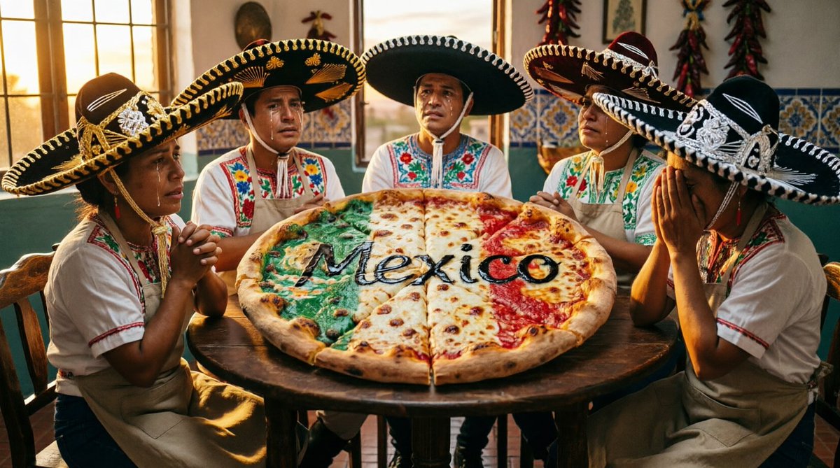 thedoctorzarza's tweet photo. A Los mexicanos, les dicen pizza, se la comen en octavos 😅🙃😅😅 #WorldCup #Mexico #Argentina #Semifinales https://t.co/ojVytuCSxt