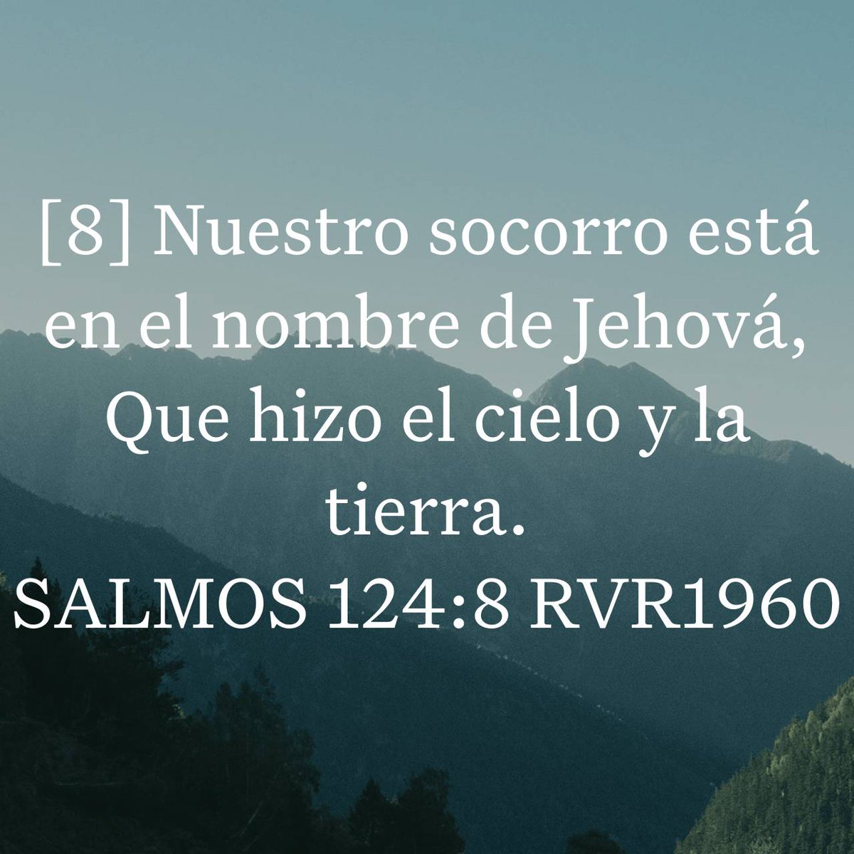 rafael_bernice's tweet photo. SALMOS 124:8 RVR1960
[8] Nuestro socorro está en el nombre de Jehová, Que hizo el cielo y la tierra.

https://t.co/DwCdHVei6e https://t.co/0cH3OXKXML