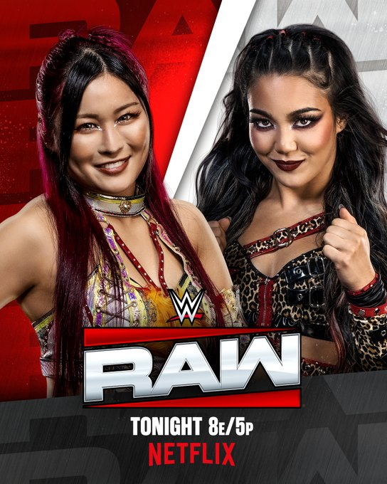 thejudgmentdayy's tweet photo. Tonight, Iyo Sky @Iyo_SkyWWE  will face our Judgment Day member Roxanne Perez @roxanne_wwe #thejudgmentday #roxanneperez #wweraw 
come on rox https://t.co/tLqR6wFZ9q