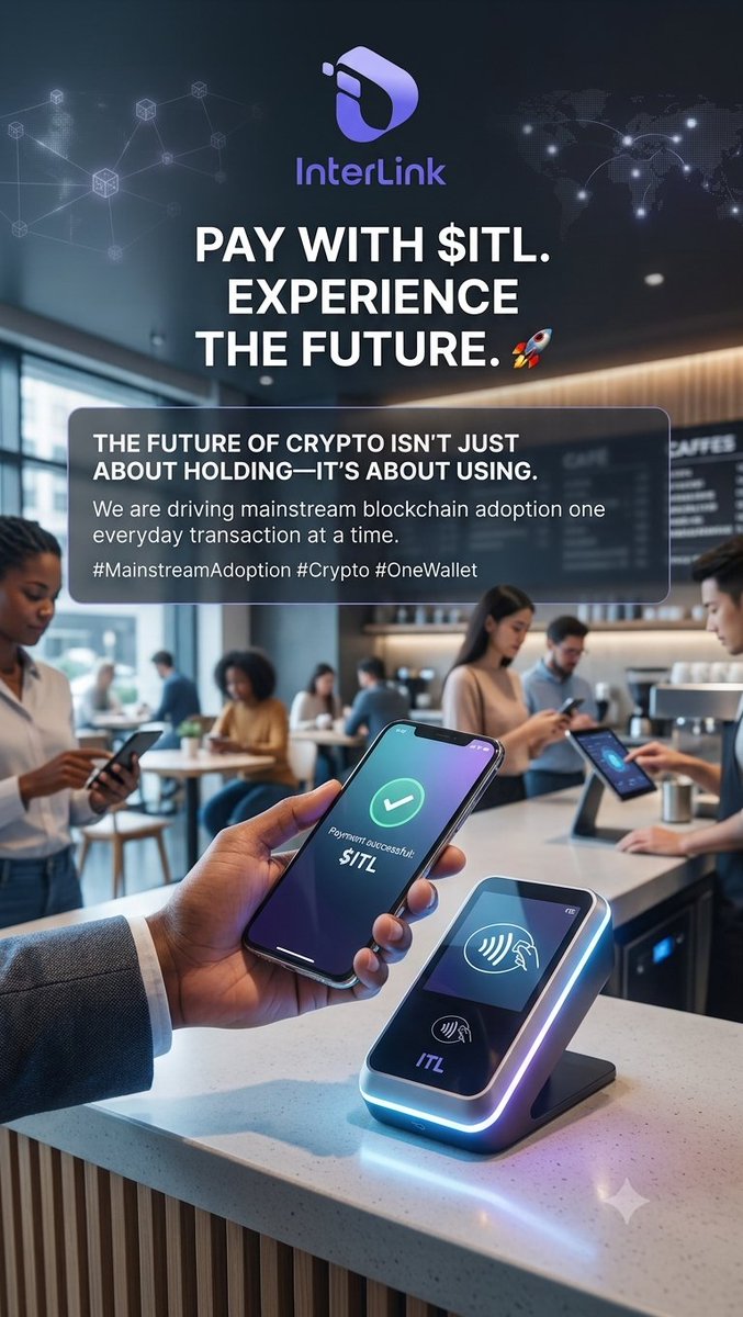 airdropfor15266's tweet photo. The future of crypto isn't just about holding—it's about using. We are driving mainstream blockchain adoption one everyday transaction at a time. Pay with $ITL and step into the future! 🚀 
#InterLink #ITLG #ITL
#MainstreamAdoption #Crypto #OneWallet https://t.co/dnWYEmwABQ