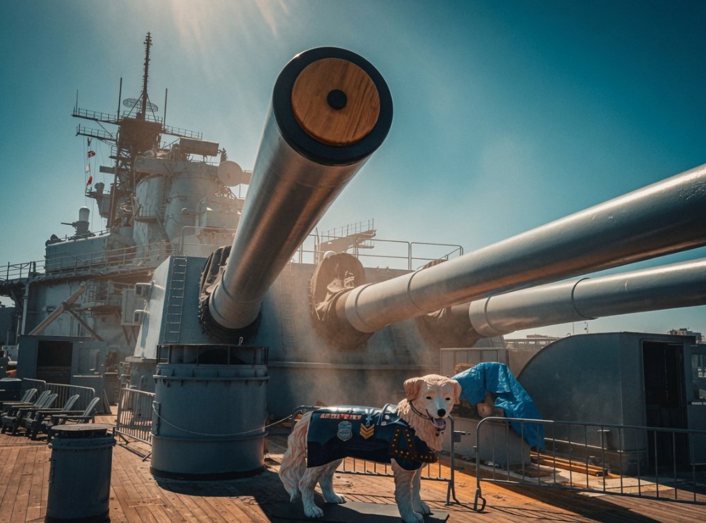 UntoldWarFacts's tweet photo. This battleship is now a museum you can visit in Los Angeles. But her life was anything but quiet.

She carried a president to meet Stalin, bombarded the enemy across the Pacific, dodged a torpedo fired by one of her own escorts, and lost 47 men in a single catastrophic explosion.

This is the story of the USS Iowa..🧵1/7