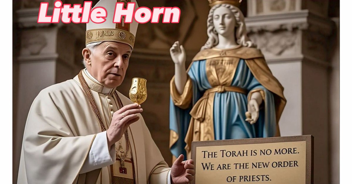 Daniel_Vaden's tweet photo. Daniel 7:25 says the Little Horn 'will think to change times and laws.'
The Papal system changed the Sabbath from Saturday to Sunday and replaced biblical feast days with Roman festivals. Is that the fulfillment? 📅 #LittleHorn #Daniel7 #Sabbath https://t.co/nJ7GJUbAFj