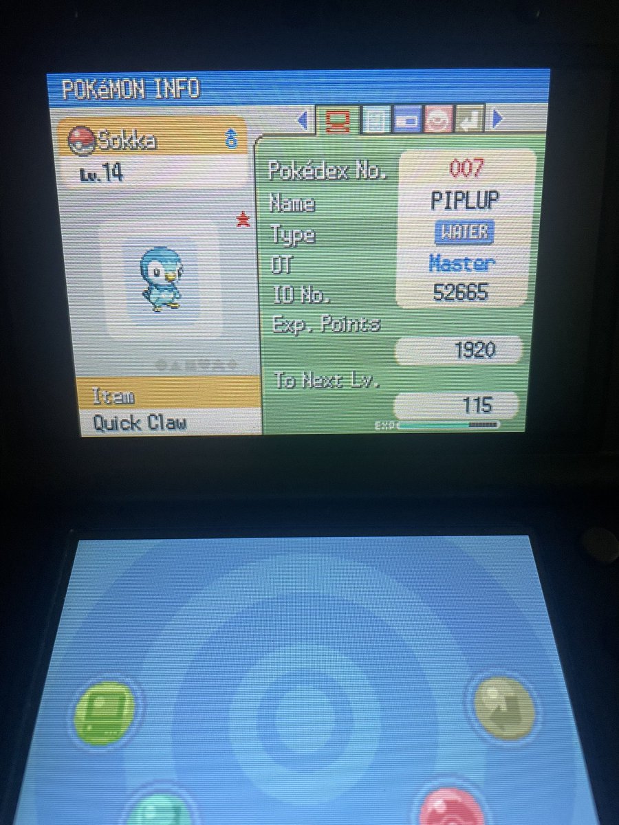 Hooded_illusion's tweet photo. Shiny Piplup after 689 encounters! Very under odds which is a nice change after how long Snivy took.
Found it last night but my phone was charging so https://t.co/z8Sdd4gAr3
