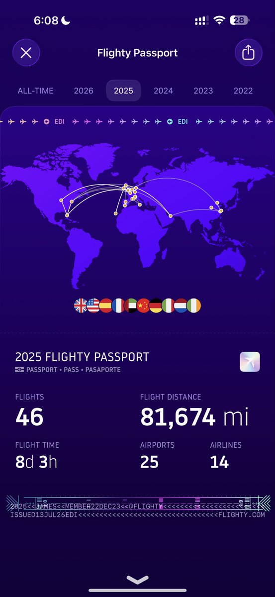 ajxmes's tweet photo. @PhantomStays Less flight but more distance last yr https://t.co/HgoFWJqQFe