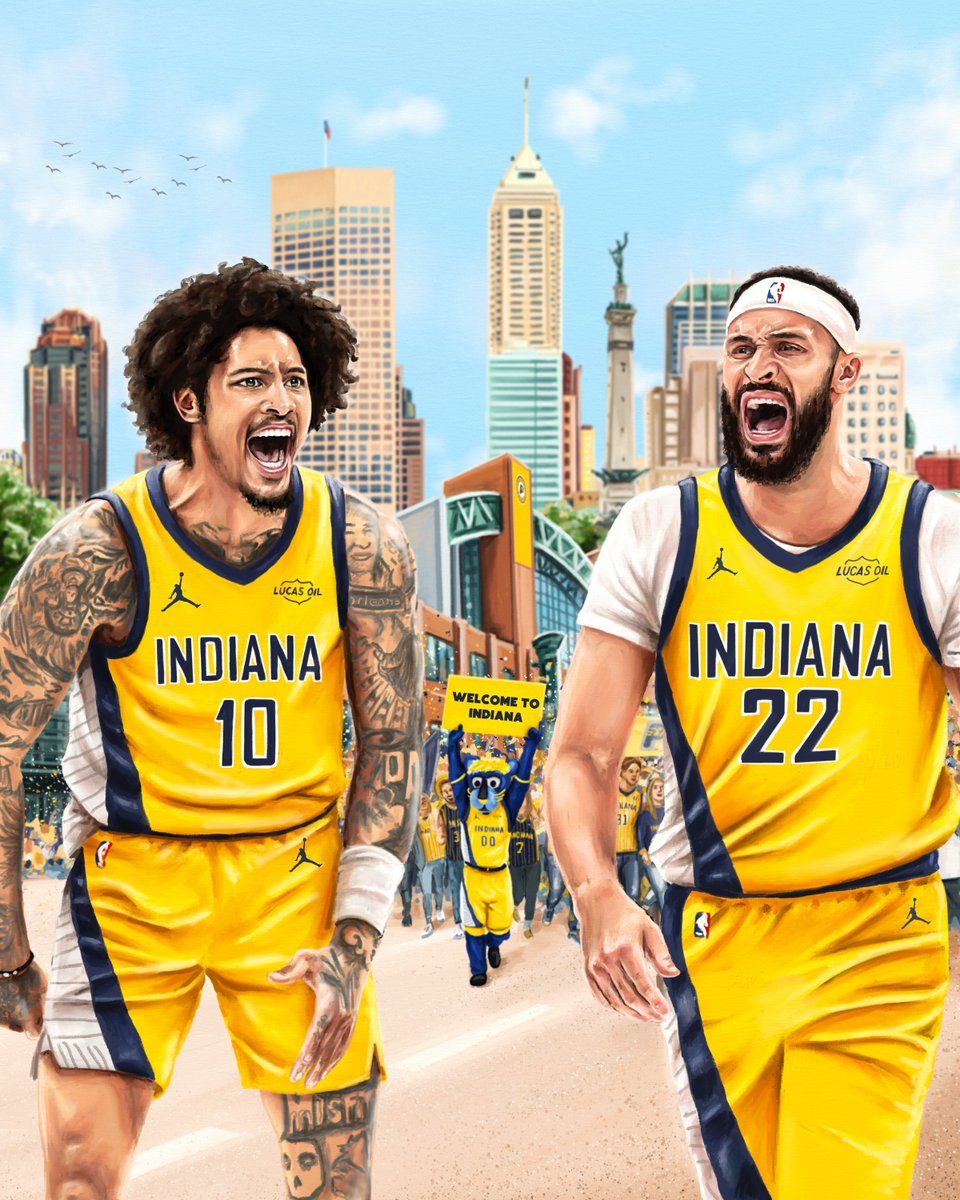 Pacers's tweet photo. New additions in Indy 🤩

Kelly Oubre Jr. and Larry Nance Jr. are here. https://t.co/PxZypX6vIJ