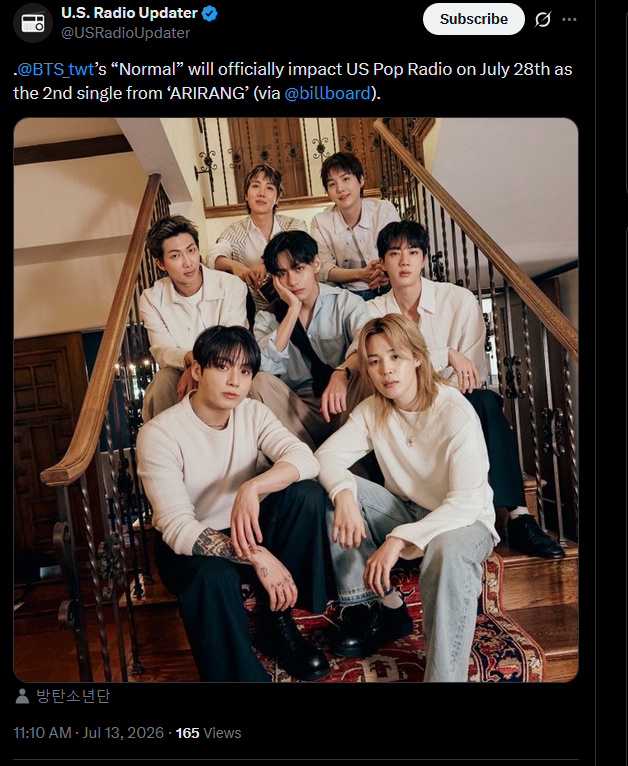 PEAKyourself's tweet photo. US🇺🇸 ARMYs, it's clear BTS is treating 'Normal' as 2nd single so let's🔒in & do what we do!💪

Be rdy to stream & buy starting 7/17/26!
$0 premium trials: https://t.co/LZQ9tKoYv6

Pre-Order '613' Vinyl+Normal💿
Vinyl: https://t.co/21IjTRxetq
Normal💿https://t.co/jOgjrOA49q /
https://t.co/SJz4EsjCjI
Pre-order ASAP 👉Online orders must ship by 7/20