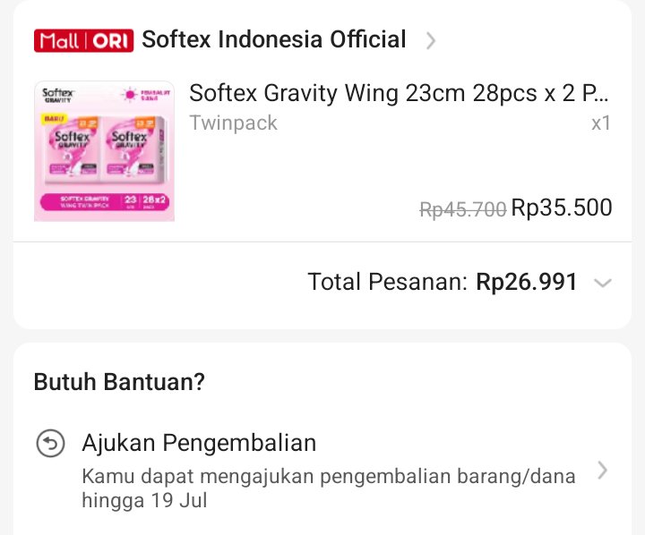 azmi455's tweet photo. in this economi, pembalut 2 pack dengan harga segini membantu bgttt.
se banyak ini harganya ga nyampe 30k.

https://t.co/3zNWKtNx0U https://t.co/95XRH5segl
