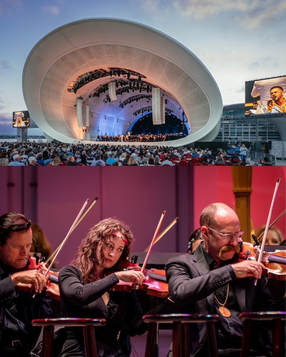 SanDiegoSymph's tweet photo. ✌️🌼 The spirit of '69 was alive and well at @theshellsd☀️🎶

Thank you to everyone who embraced the theme, showed up in your grooviest outfits &amp; filled the bay with so much joy, energy, and good vibes.

☮️ Until next time... let the sunshine in. 🌞
#StayClassical #AtTheShell https://t.co/oUAe1rfure