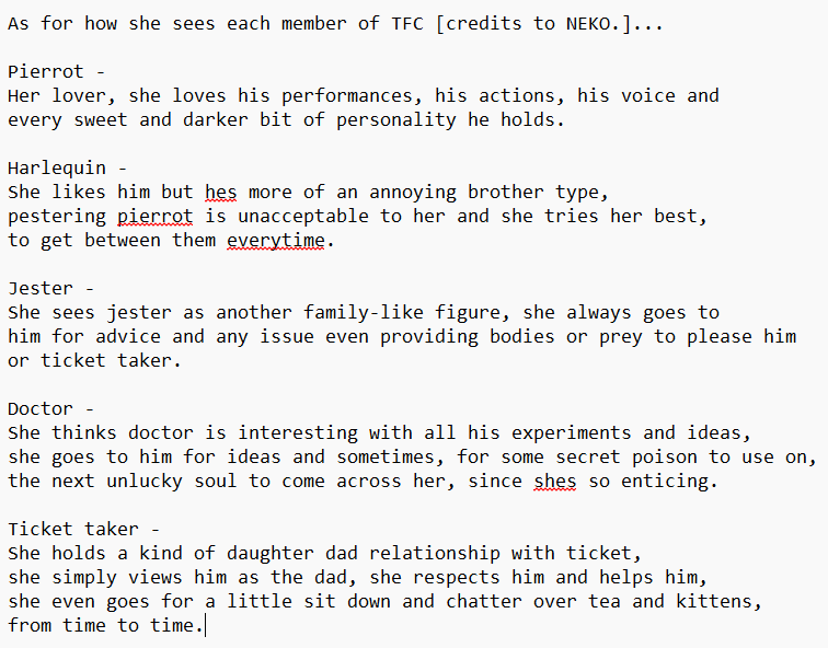 Shifteralphalex's tweet photo. Heres a lil about me for Delilah!
Enjoy its my first time doing this for a character...

#thefreakcircus #tfc #tfcharacter #lore https://t.co/tqs7TekRs6