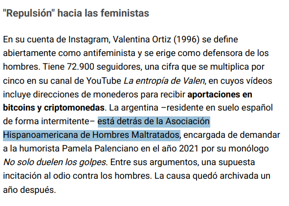 entropiadevalen's tweet photo. Por este medio le pido formalmente rectificación a @SabelaRulinha sobre una información falsa que publicó sobre mí en @_infoLibre . 

NO estoy detrás de la mencionada asociación, cosa comprobable en el registro público de asociaciones. Ejercí durante un breve periodo como portavoz de comunicación y esa fue toda mi labor, que cesó a principios del año 2021. 

Ser periodista debería implicar un mínimo de responsabilidad. 

Y otra cosa, Sabela, bastante machirulo de tu parte comparar mi estética con la de mis compañeros masculinos, considerando que la pionera del nicho en YouTube, fui yo. No te estarás marcando conmigo una matildeada de campeonato, no?