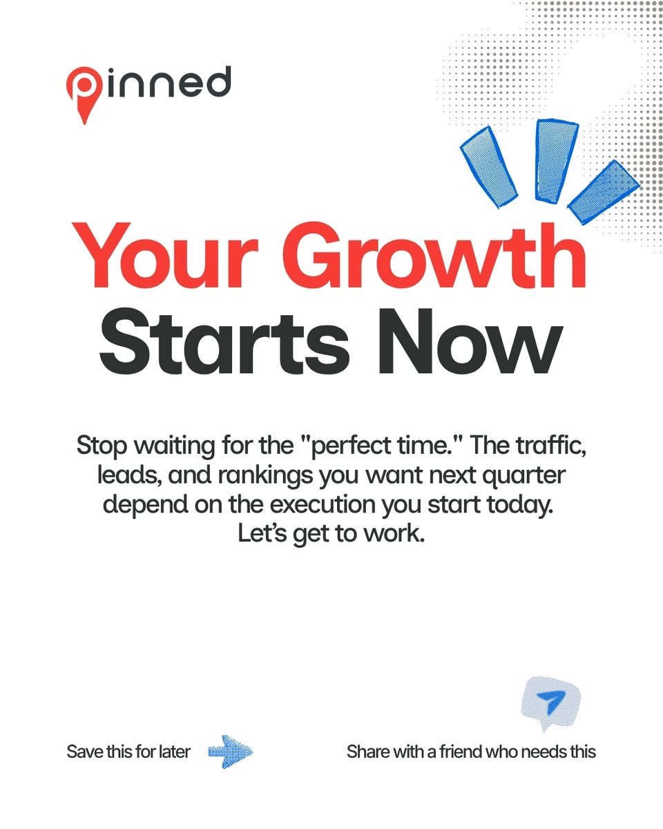 Pinnedseo's tweet photo. If your brand isn’t optimized for GEO (Generative Engine Optimization), you don't exist to AI search agents.

Scaling your digital footprint starts exactly where you are. 🧵👇

1/3: Win the Local Pack. AI models pull from trusted local databases. If you aren't in the Top 3 on Google Maps, ChatGPT and Gemini won't see you.

2/3: Match conversational queries. Stop targeting rigid keywords; structure your site data to answer natural human phrasing.

3/3: Stop waiting for the "perfect time." The traffic and conversions you want next quarter depend on the execution you start today.

Let's get to work: https://t.co/5XLH8CavQp

#SEO #GEO #Tech #Marketing