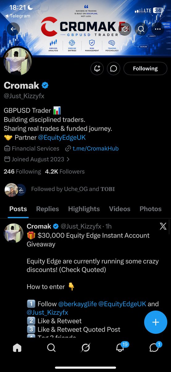Mi_key006's tweet photo. @Just_Kizzyfx @berkayglife @EquityEdgeUK @Uche_Omj @inya_isaac75523 @hunters_fa4 https://t.co/tOm8e4DMNx