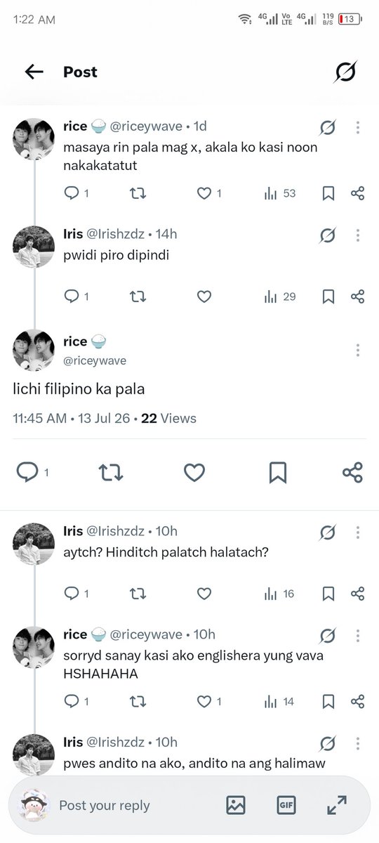 polcapod's tweet photo. @riceywave sorry akala ko iisang tao yung nag uusap 😭 https://t.co/KPB1mdkzZP