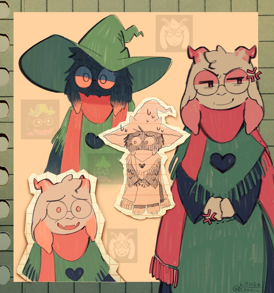 y_van_'s tweet photo. ralsei sprite redraws !!!
#deltarune https://t.co/hxX4Alydaj