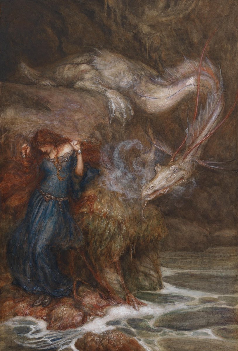 _GVNTHER_'s tweet photo. Andromeda — Arthur Rackham https://t.co/u6Bvsq9RW1