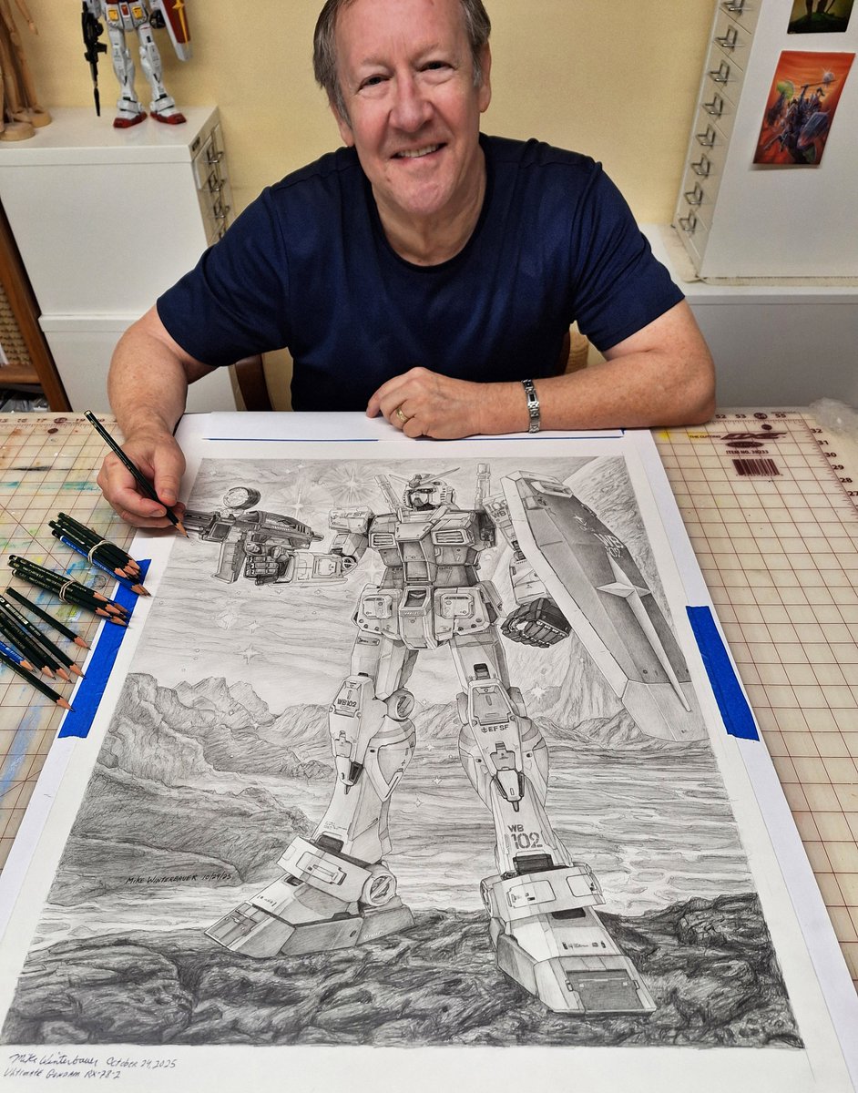 MikeWinterbauer's tweet photo. My poster size Gundam RX-78-2 pencil drawing 22 by 26 inches!
#illustration #popculture #movieart #gundam https://t.co/hvaBNHCFuY