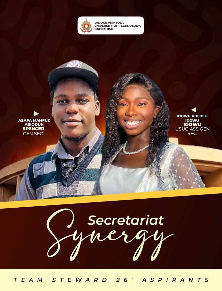 SpencerLSUG's tweet photo. THE SECRETARIAT SYNERGY

Leadership thrives where vision meets collaboration.
This is a partnership built on structure, accountability, and shared purpose. https://t.co/JozBlW8Xg8