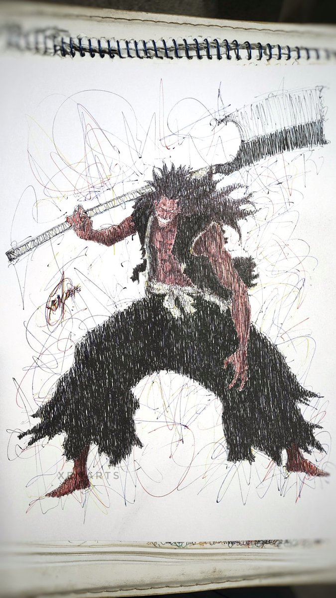 XenArts1's tweet photo. Zaraki
#kenpachizaraki #bleach #fyp #fypシ #fy #Commission #commissions #commissionsopen #animeart #myart #scribble #instaart #traditionalart #anime https://t.co/vQKXYTNPub