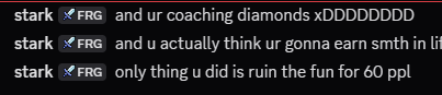 Lispify's tweet photo. @RESValorant @forcevlr And Stark - You guys really need to take a look at the admins.. This whole argument started because they had an observer whos the owner in there discord voice call and we asked them to leave as its unfair and below is what followed https://t.co/pWIXbU98IA