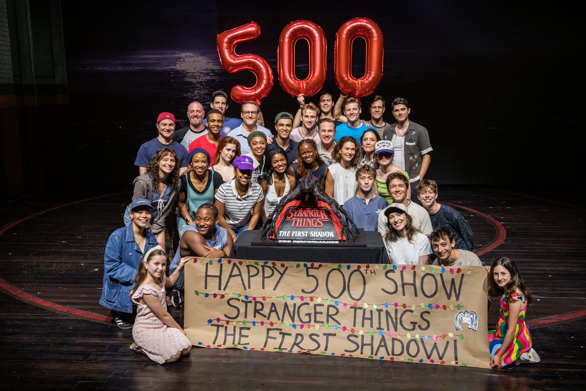 STonBroadway's tweet photo. 500 performances on Broadway and we’re only getting stranger. ❤️

📸: Andy Henderson https://t.co/ZoYqLwOK4g