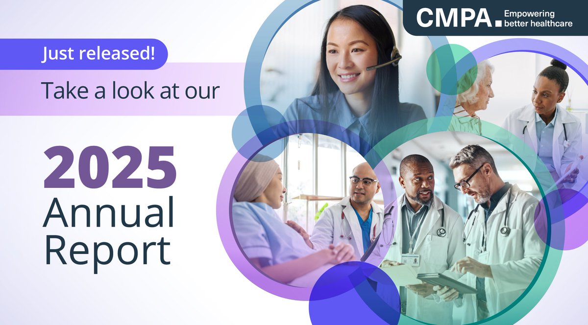 CMPAmembers's tweet photo. Our 2025 annual report shows how CMPA supported Canadian physicians including:
 🔸Delivering expert, empathetic peer-to-peer advice & assistance
 🔸Compensating patients proven harmed by negligent care 
 🔸Promoting physician wellness
 🔸Providing guidance on AI
 
➡️ https://t.co/eb1Z9AeFdj

#CdnHealth #MedTwitter