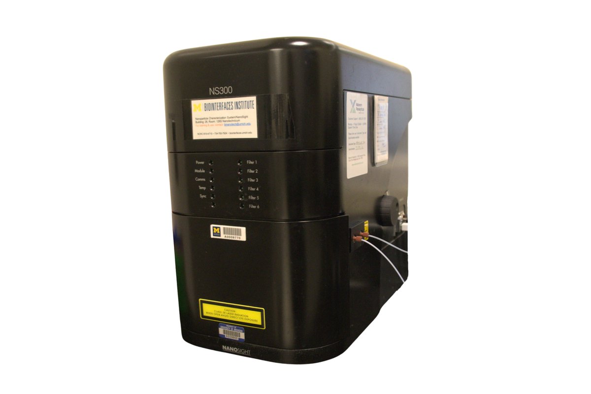 UMBiointerfaces's tweet photo. The Biointerfaces Institute provides access to state-of-the-art equipment for its constituents, the U-M research community, academic collaborators, and industry partners.  

This week, we’re spotlighting the Nanosight NS300!  

Learn more here: https://t.co/tvaO437YvL https://t.co/qCdEtYlCme
