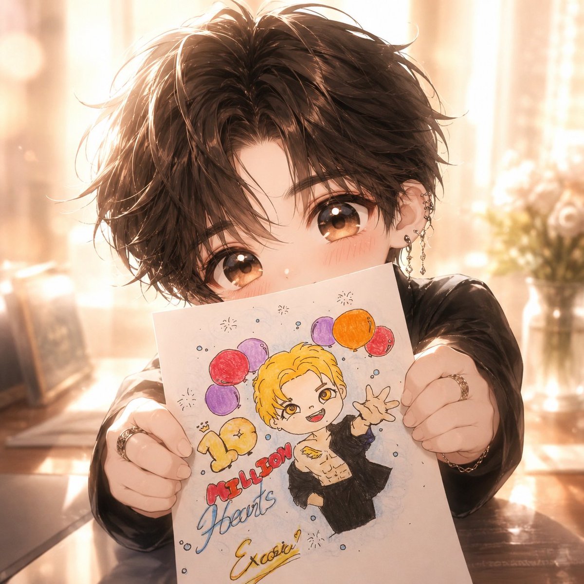 Just_J__22's tweet photo. #10MHeartsForExcosia @excosia049 _# 08

ส่งการบ้านงับ...

พึ่งลงสีเสร็จ ขอโทษนะครับ ผมไม่ได้วาดรูปมานานมากแล้ว สีก็ไม่ได้เรื่อง มันไม่สวยนะครับ อย่างบู้บี้ป๋มนะ เขินมาก

ภาพจริงผมส่งให้ใน DM ถ้าอยากดูจริงๆนะงับ 👉👈😖💕 [ไม่สวยเหมือนกันงับ]

#whifthailand #WHIF #วิฟ #Excosia #Celebrate🎉