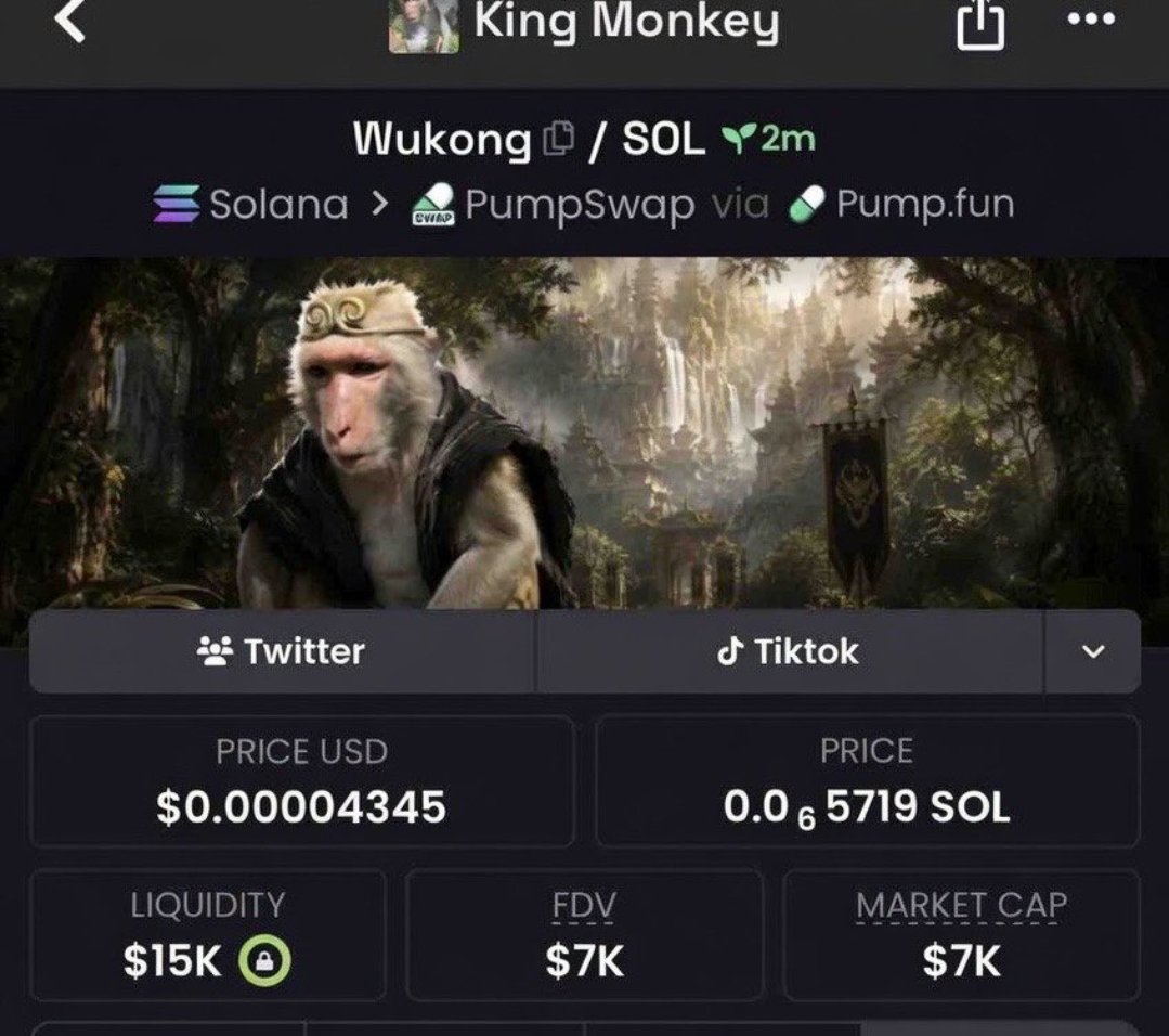 MatuAizensztein's tweet photo. 65.4x profits makes from  $Wukong on my VIP TG! DM now so you won't miss the next game

Ca
F4TnftPoSHihw9TTcz7pkg2t8P6QEHag4yayMVGSpump
#Crypto #Dewtee #helevier #Solana https://t.co/po222Fiyze