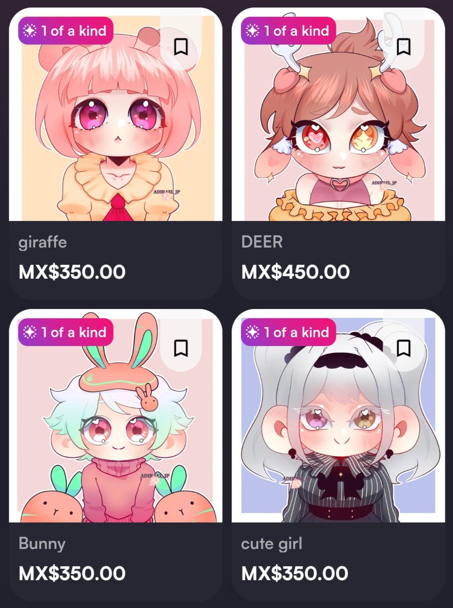 AdiraelJP's tweet photo. Characters available in Vgen! In case you want to check them out
https://t.co/paVksm2x7Z
#adoptcharacter #vgenstore #openadopt #cuteadoptcharacter https://t.co/KkuBStBdvQ