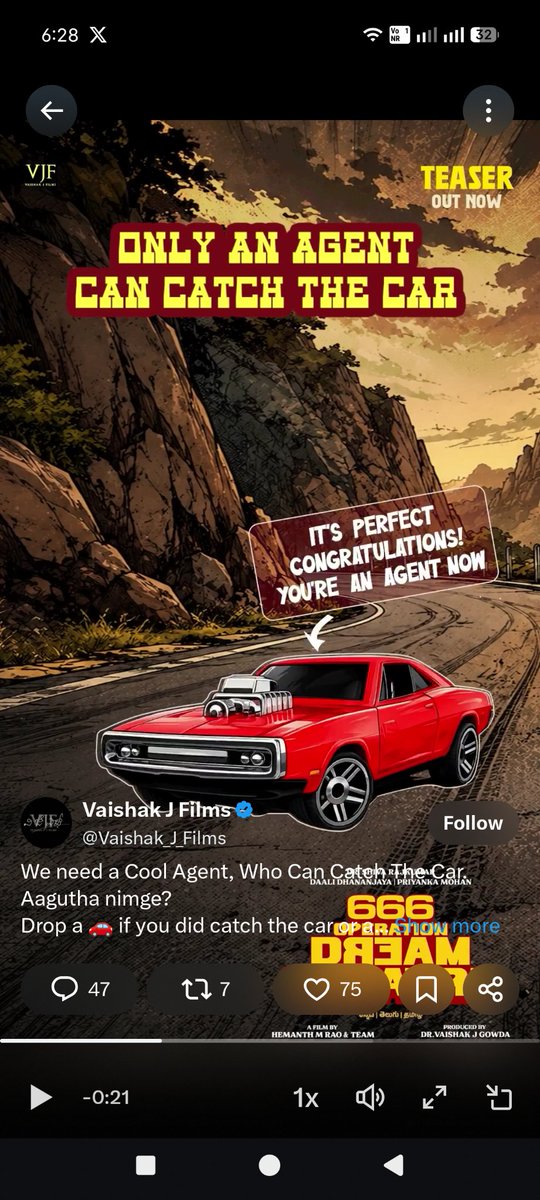 boy_crazybrain's tweet photo. @Vaishak_J_Films @NimmaShivanna @Dhananjayaka @hemanthrao11 @priyankaamohan https://t.co/elcF5wxhl0