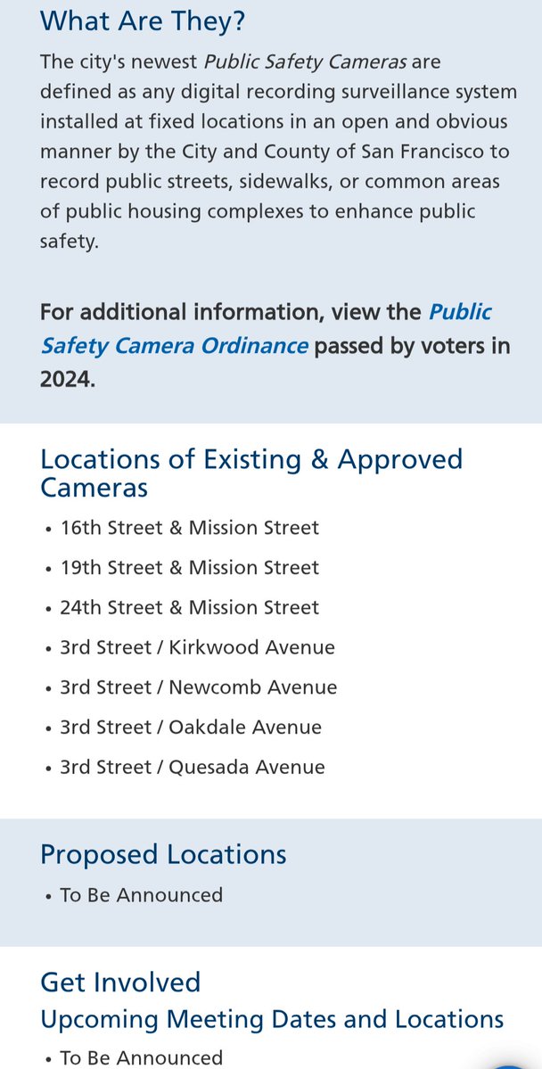 behindthenet's tweet photo. San Francisco law requires SFPD to hold a public hearing before any one Flock camera is installed. There are 400-500 cameras here now. SFPD claims there are 8, has no info on proposed new locations, and has no scheduled hearings

https://t.co/mX82vC8z1Y https://t.co/b4eX2wer8a