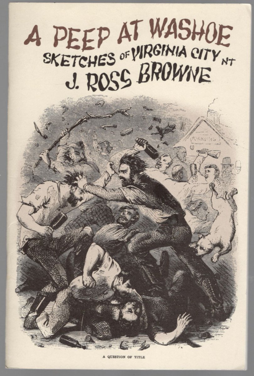 cortezhillbooks's tweet photo. #ComstockLode #MotherLode #GoldRush
A Peep at Washoe: Sketches of Virginia City Nevada Territory by J. Ross Browne.
https://t.co/nh4oEDids7 https://t.co/VKBnOSk0MY