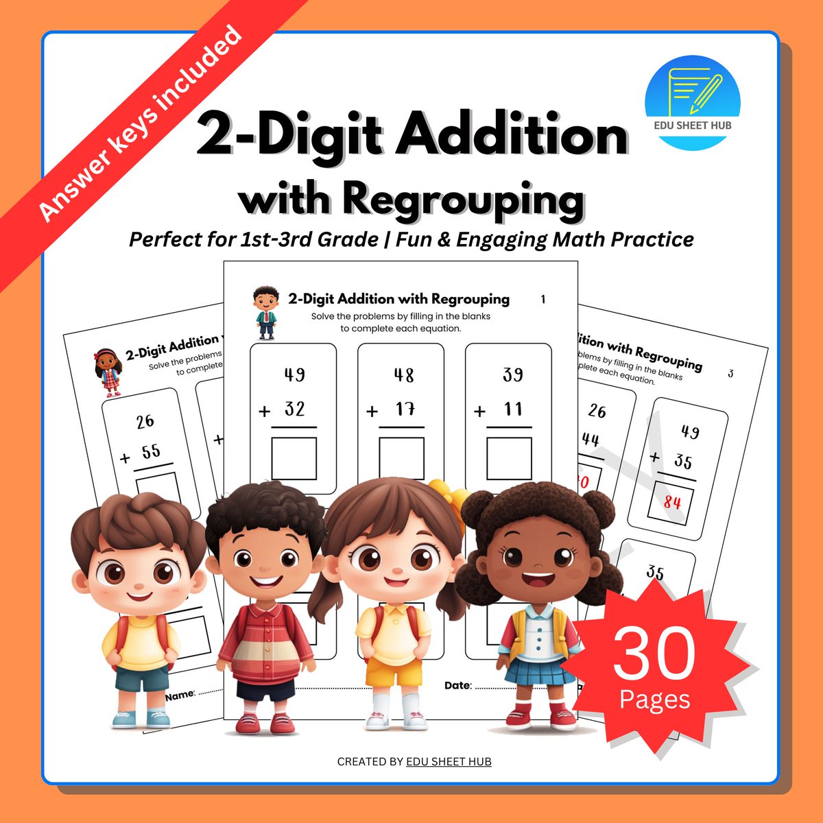 edusheethub's tweet photo. Help students master regrouping with confidence! ββ¨
These printable worksheets are no-prep, classroom-ready, and perfect for math practice or centers.
π https://t.co/jl4QjxDsrg
#2digitaddition #mathworksheets #elementarymath https://t.co/QHTqlmGFIj