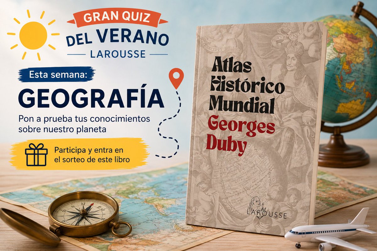 Larousse_ESP's tweet photo. 🌍🧭 ¿Sabes cuál es la isla más grande del mundo? ¿Y el país con más islas?

👉  https://t.co/l1NL203nzX

Pon a prueba tus conocimientos en el Gran Quiz del Verano Larousse y participa en el sorteo de un ejemplar del Atlas histórico mundial. 📚

#GranQuizLarousse #Geografía #Quiz https://t.co/UNn4EQYNof