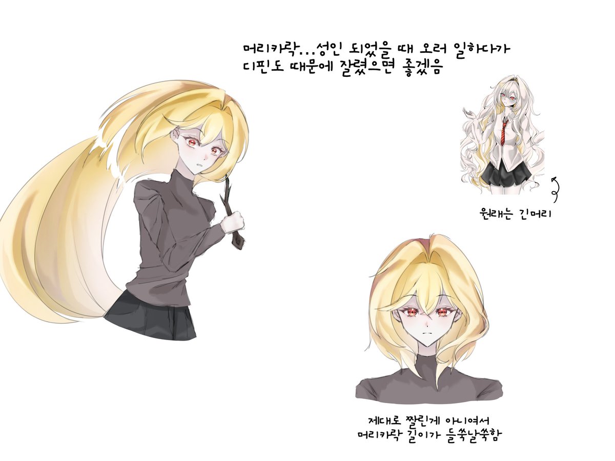 cherryBSid812's tweet photo. 시오나 머리카락에 대한 고찰 https://t.co/bhm71ntOYO