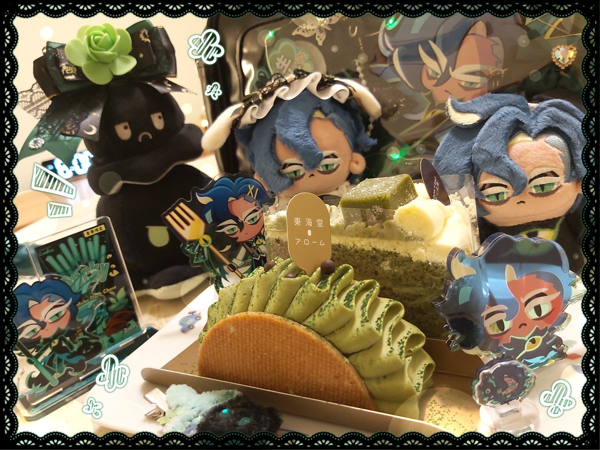 mirara122's tweet photo. 🎊🖤💚【-Happy Birthday for Abyss Monarch Cookie 🐙 3rd anniversary-】💚🖤🎊
祝福我們偉大的深海之王大人3歲生日快樂～！！！
今年2026年也是獻祭送上雙倍生日蛋糕🎂！！！🎁🎉
我永遠愛章魚😭🫶💓💓

#쿠키런 #cookierun #abyssmonarchcookie https://t.co/AibKraoNBr