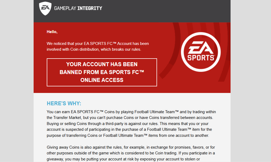 anmolshende33's tweet photo. WTF !?!?!?!  I just bought stadium consumables on the Transfer Market and they fucking BANNED ME!!??
@EASPORTSFC @EASPORTSFIX YOUR FUCKING SYSTEM. PAID FOR this GAME and they ban me for a legitimate purchase. #EAFC #EASportsFC. https://t.co/Lxc1FyTyLr