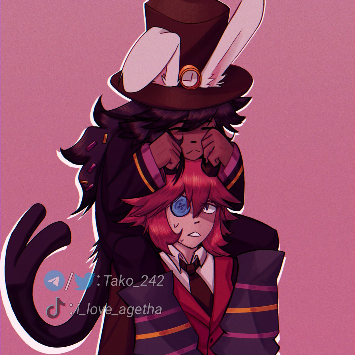 tako_242's tweet photo. (Repost because the old post broke)
Bro thinks he's a little kitten
–––– ·
🎉×🪄
#fpe #nonfpe #katieverse #Vivian #Skary https://t.co/2smnia4dQd