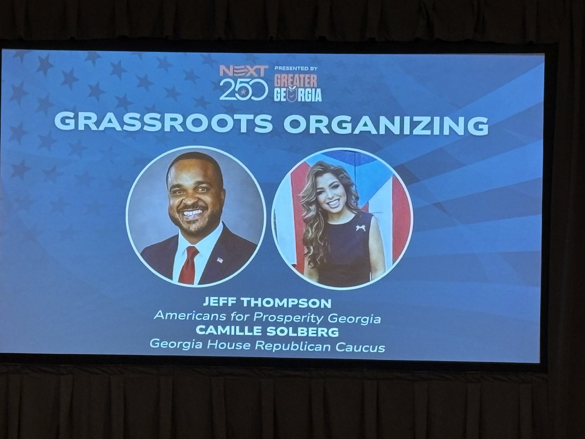 DJackson4GA's tweet photo. Thanks @GreaterGeorgia for the NEXT250 grassroots conference this weekend. Great networking and speakers #KLoeffler #thejonburns #SBA_Kelly   #citizens4FE staff https://t.co/3RDbltyAO4