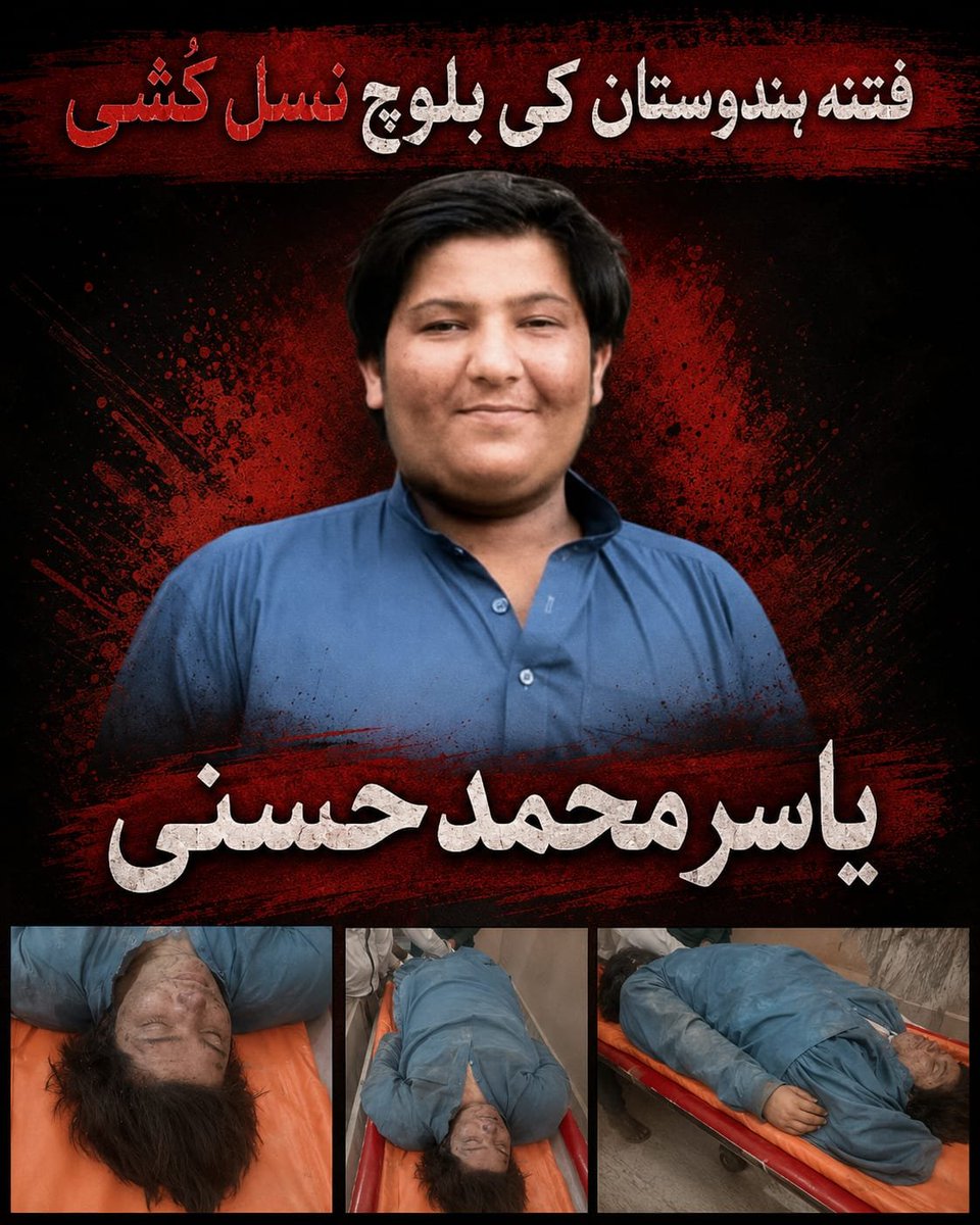Brutal Murder of Yasir Mohammad Hasni Exposes Indian-Backed Terrorist Groups’ War on Baloch People