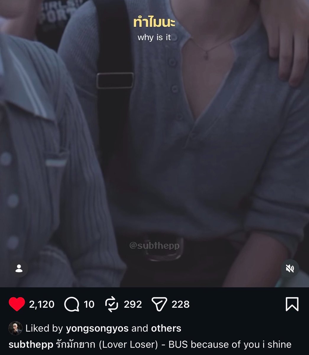 Plengeiizimus's tweet photo. พี่ย้งมากดไลค์เวอร์ชั่นที่เค้าตัดอันนี้ด้วย แล้วทำไม... 😭💔💔

#BUS_รักมักยาก https://t.co/0j5wS2JM8Z