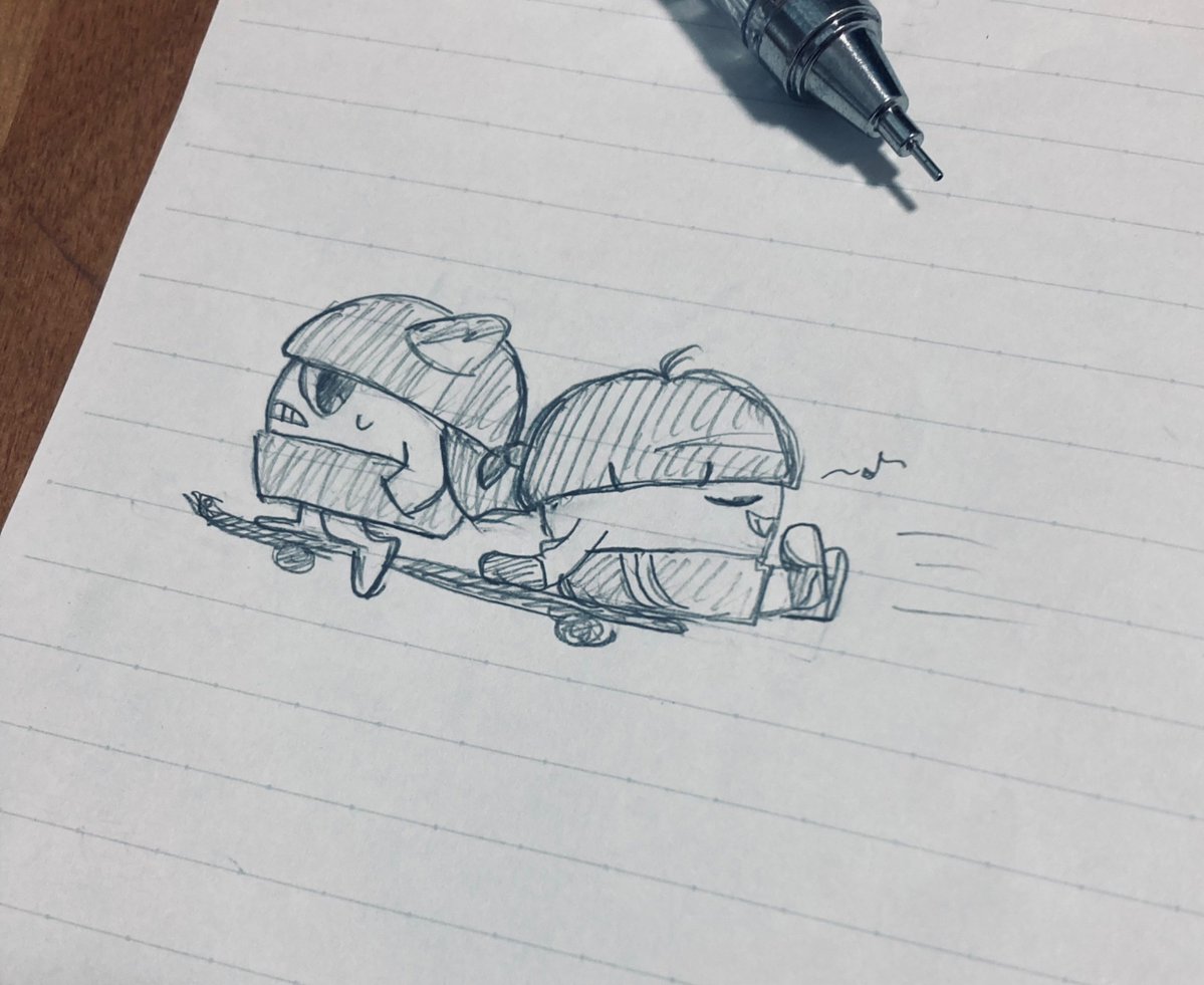 mohumohu_bmhs's tweet photo. 授業中教室が信じられないくらい暑かったため(?)ラクガキしました✍️暑い日はキューボさんのスケボーが人気そう笑
#BBBros_FAN
#96BLACK https://t.co/MZjNEGxIOJ