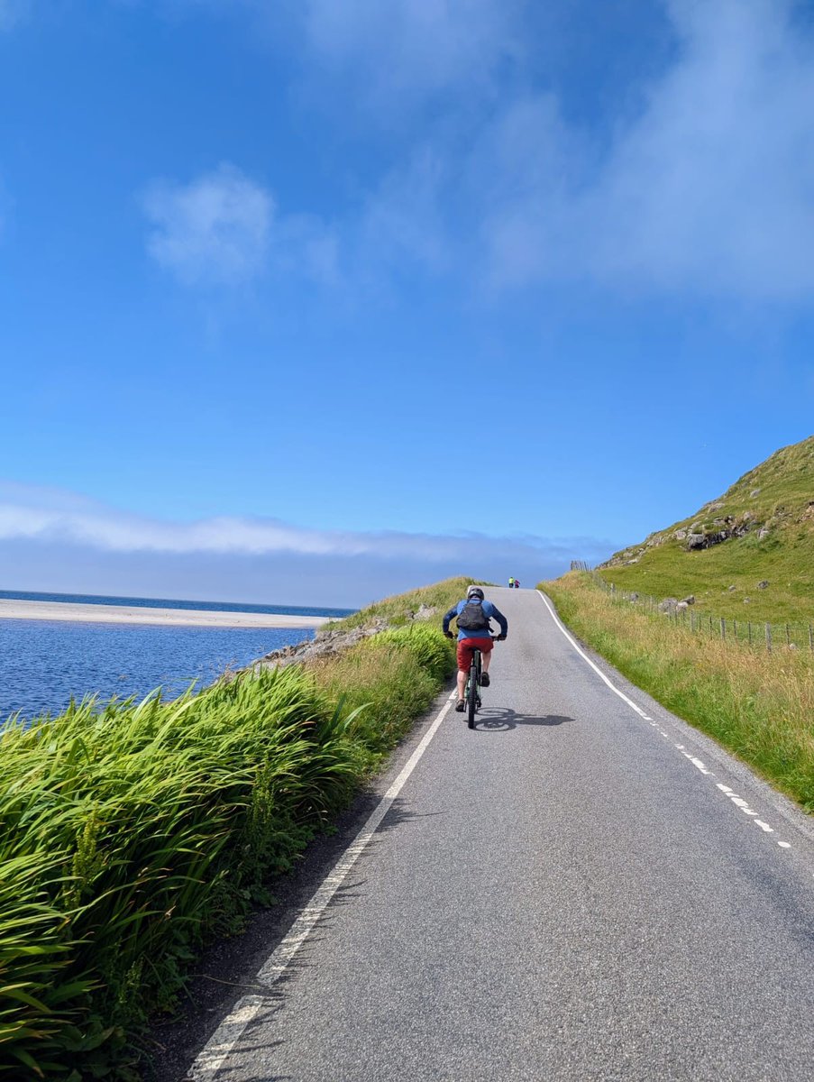 Hebcruises's tweet photo. Barra. The Uists. Benbecula. Harris. Lewis. Skye.
Seven islands, one unforgettable week in the saddle. Our guests have been pedalling the Hebrides with our cycling guide — empty roads, endless sea views, and a comfy cabin waiting each night.
#PedalTheHebrides #CyclingHoliday https://t.co/RvRKgOz29U