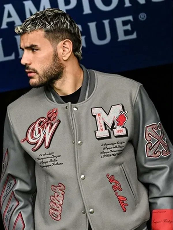 wonder_jackets's tweet photo. ❤️🖤 Rep the Rossoneri in style with the AC Milan Grey Varsity Jacket. Classic varsity design, premium comfort, and made for true football fans.

#ACMilan #VarsityJacket #FootballFashion #Rossoneri https://t.co/1N6JlcsX5S